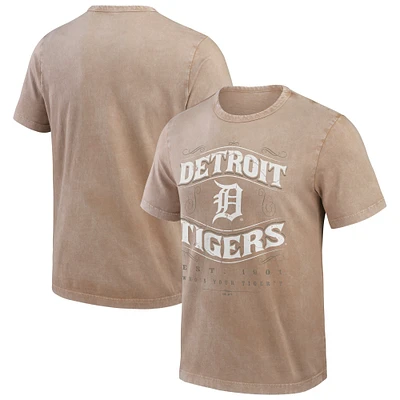Men's Darius Rucker Collection by Fanatics Tan Detroit Tigers Sun Faded T-Shirt
