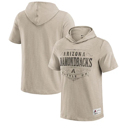 Men's Darius Rucker Collection by Fanatics Tan Arizona Diamondbacks Hooded T-Shirt