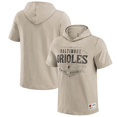 Men's Darius Rucker Collection by Fanatics Tan Baltimore Orioles Hooded T-Shirt