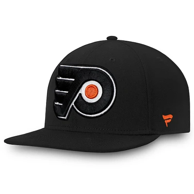 Men's Fanatics Black Philadelphia Flyers Core Fitted Hat