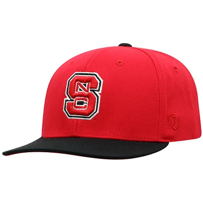 Youth Top of the World Red NC State Wolfpack Victory Maverick Snapback Hat