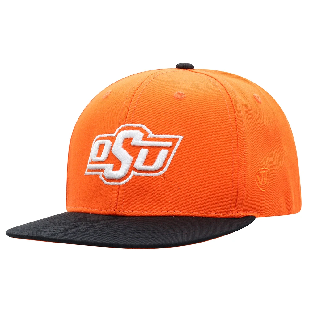 Youth Top of the World Orange Oklahoma State Cowboys Victory Maverick Snapback Hat