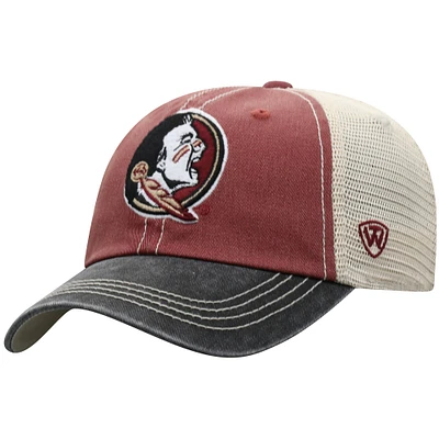 Youth Top of the World Garnet Florida State Seminoles Offroad Adjustable Hat