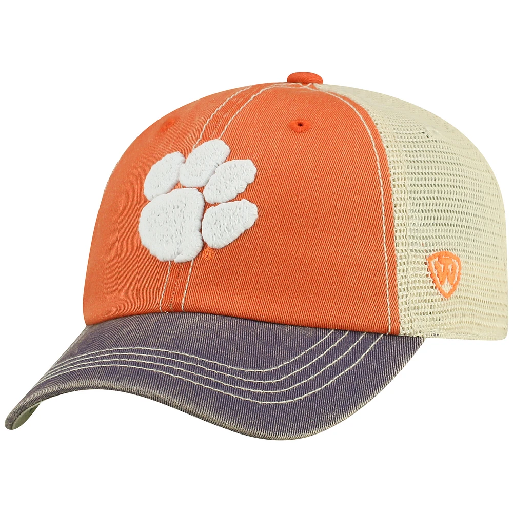 Youth Top of the World Orange Clemson Tigers Offroad Adjustable Hat