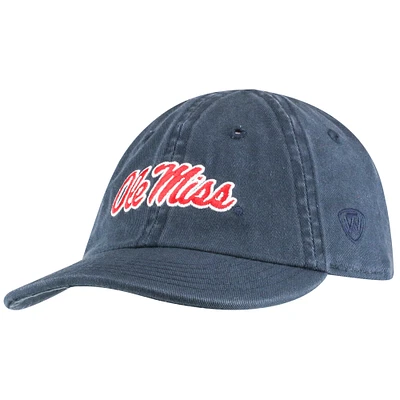 Infant Top of the World Navy Ole Miss Rebels Mini Me Victory Flex Hat