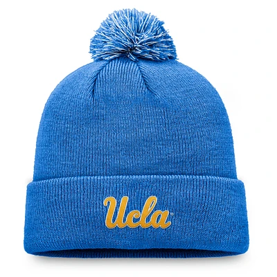Men's Top of the World Blue UCLA Bruins Team Logo Cuffed Knit Hat with Pom