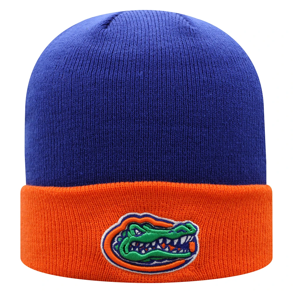 Men's Top of the World Royal/Orange Florida Gators Two-Tone Cuffed Knit Hat