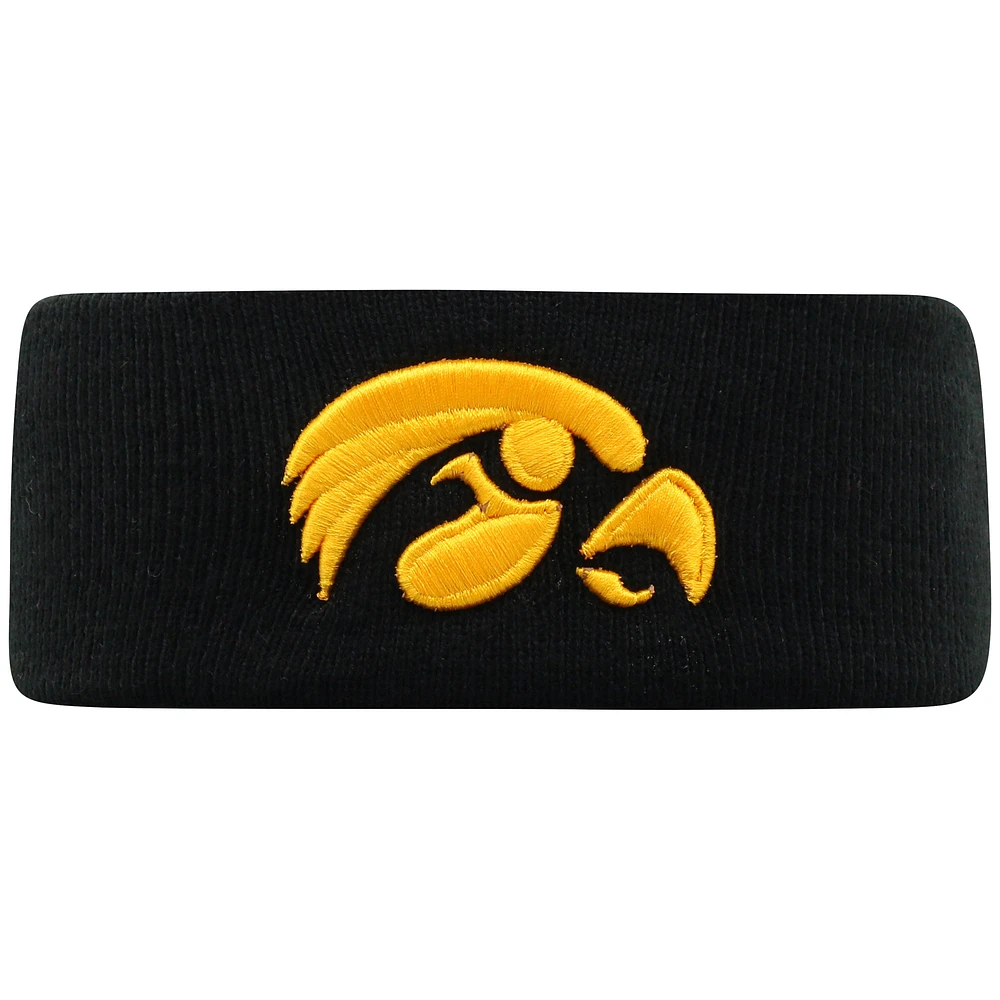 Men's Top of the World Black Iowa Hawkeyes Knit Headband