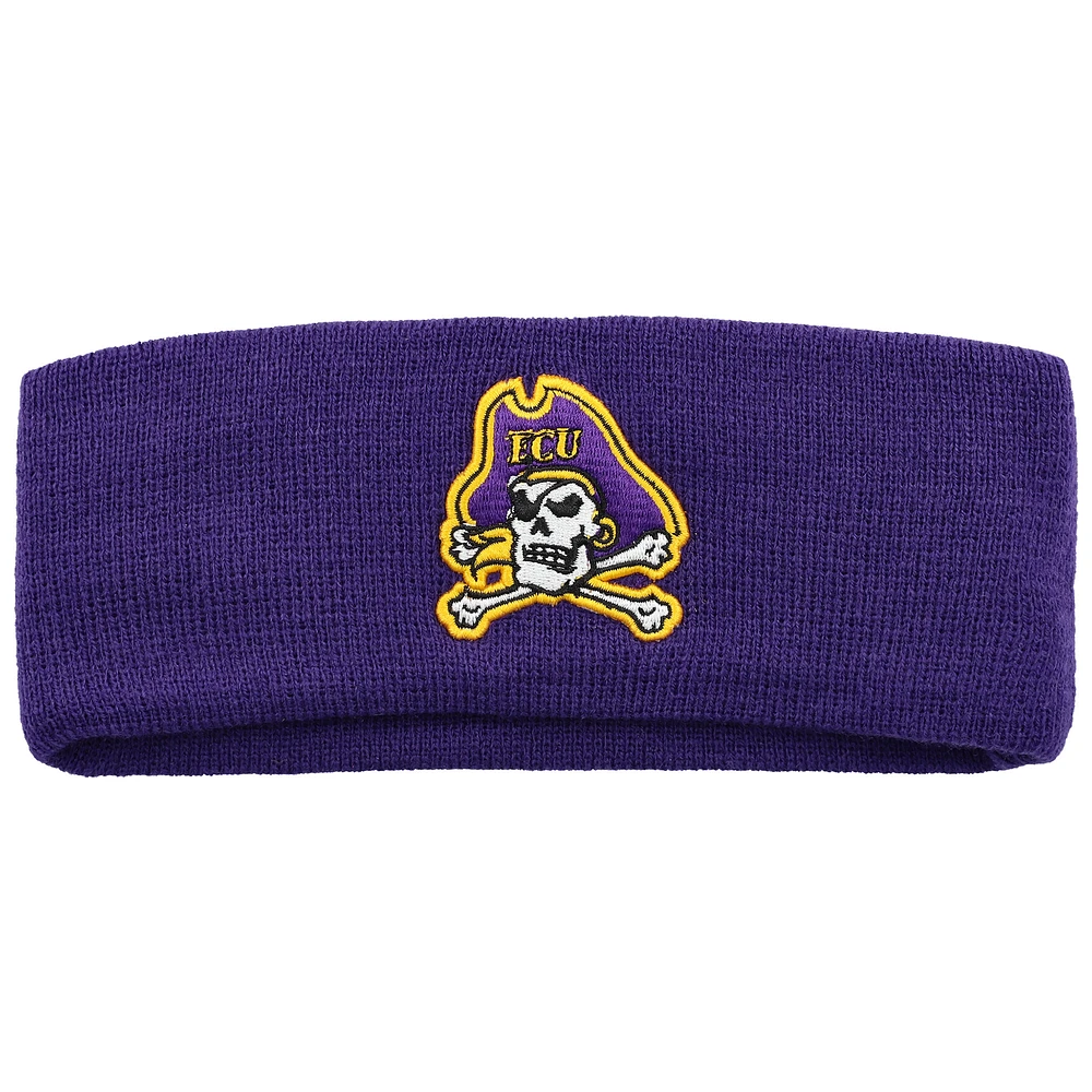 Men's Top of the World Purple ECU Pirates Team Logo Knit Headband