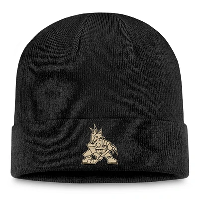 Men's Fanatics Black Arizona Coyotes Cuffed Knit Hat