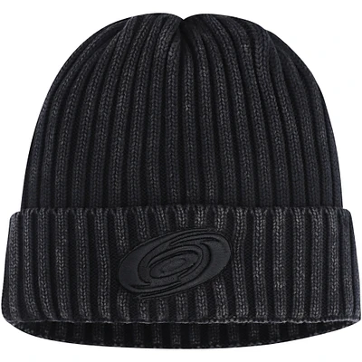 Men's Fanatics Black Carolina Hurricanes Authentic Pro Road Cuffed Knit Hat
