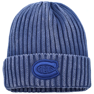 Men's Fanatics Navy Montreal Canadiens Authentic Pro Road Cuffed Knit Hat