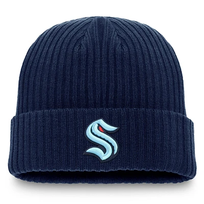Men's Fanatics Deep Sea Blue Seattle Kraken Component Cuffed Knit Hat