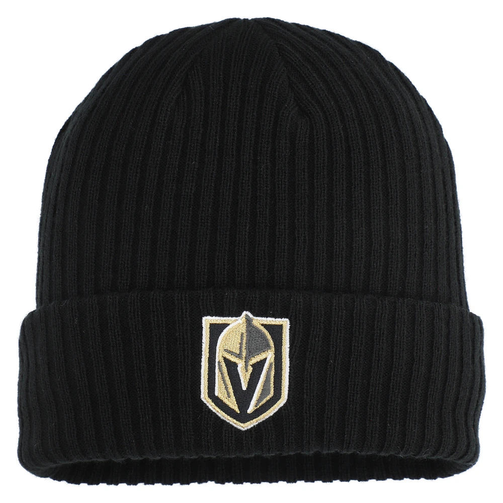 Men's Fanatics Black Vegas Golden Knights Logo Cuffed Knit Hat