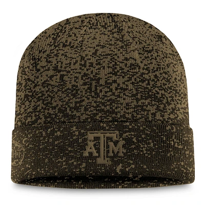 Men's Top of the World Olive/Black Texas A&M Aggies Cuffed Knit Two-Tone Hat