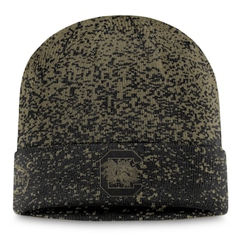 Men's Top of the World Olive/Black South Carolina Gamecocks Cuffed Knit Two-Tone Hat