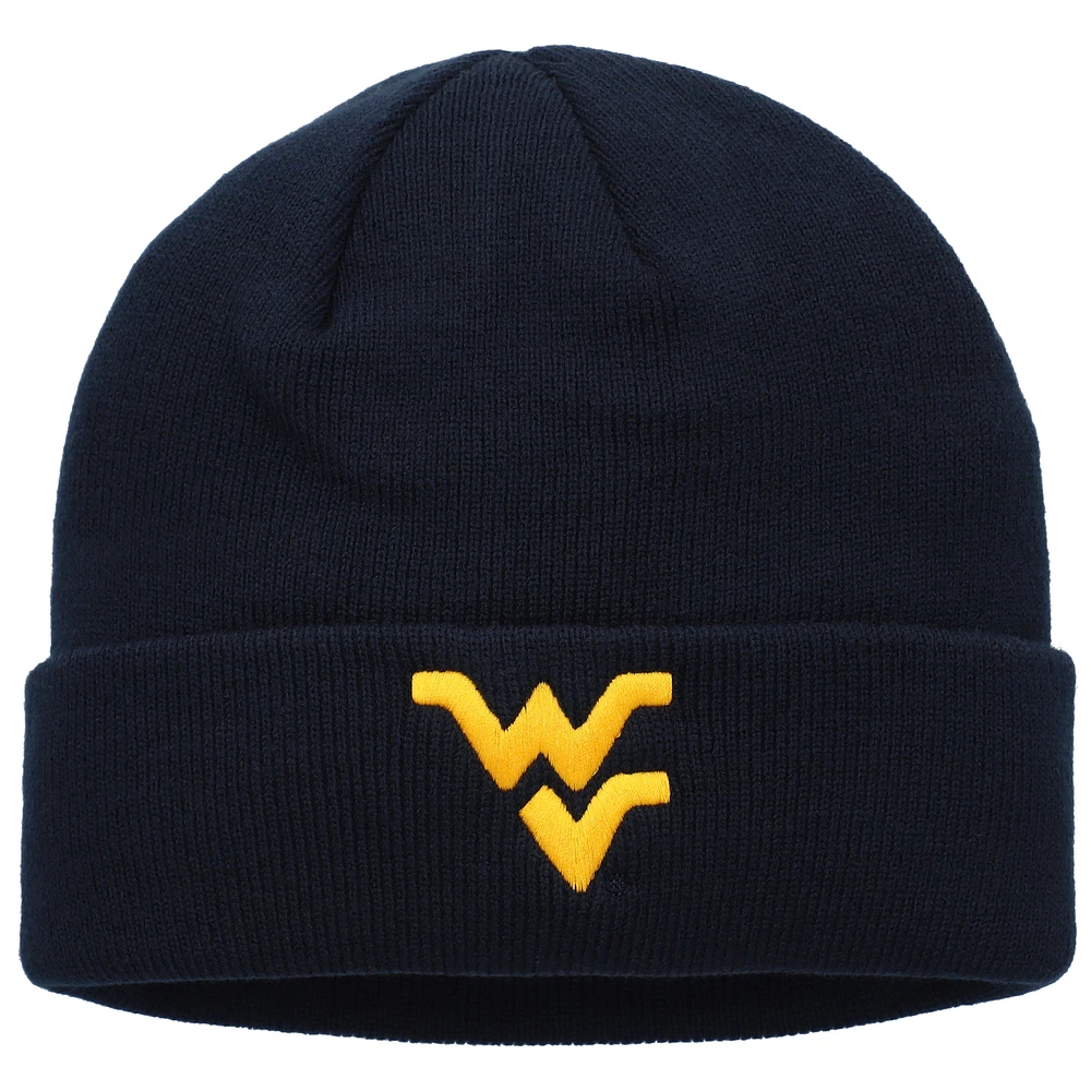 Men's Top of the World Navy West Virginia Mountaineers Logo Cuffed Knit Hat