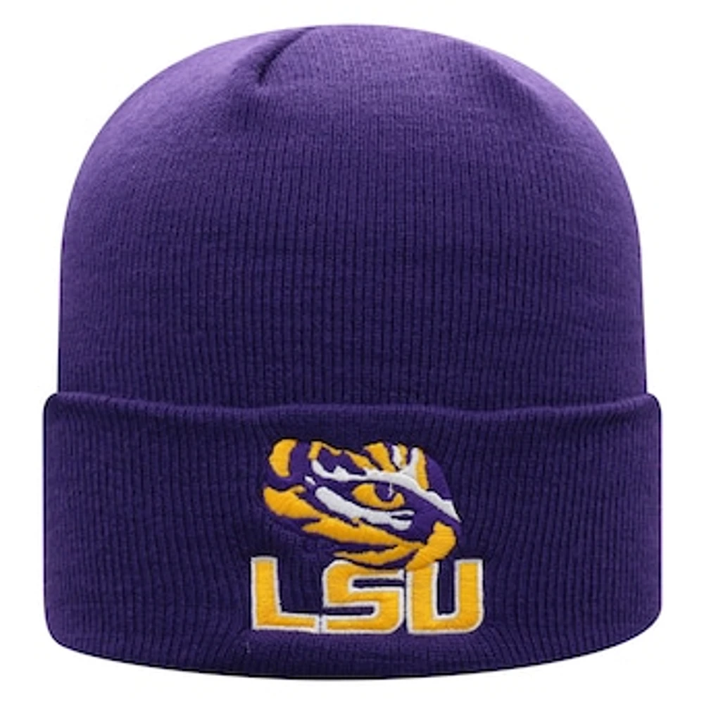 Men's Top of the World Purple LSU Tigers Logo Cuffed Knit Hat