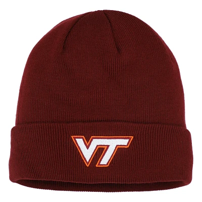 Men's Top of the World Maroon Virginia Tech Hokies Logo Cuffed Knit Hat