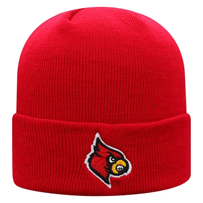 Men's Top of the World Red Louisville Cardinals Logo Cuffed Knit Hat