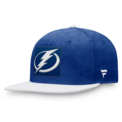 Men's Fanatics Blue/White Tampa Bay Lightning Authentic Pro Rink Snapback Hat