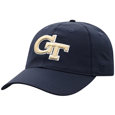 Men's Top of the World Navy Georgia Tech Yellow Jackets Victory Trainer Adjustable Hat