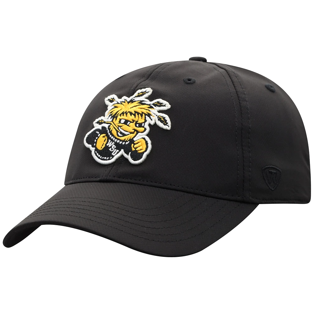 Men's Top of the World Black Wichita State Shockers Victory Trainer Adjustable Hat