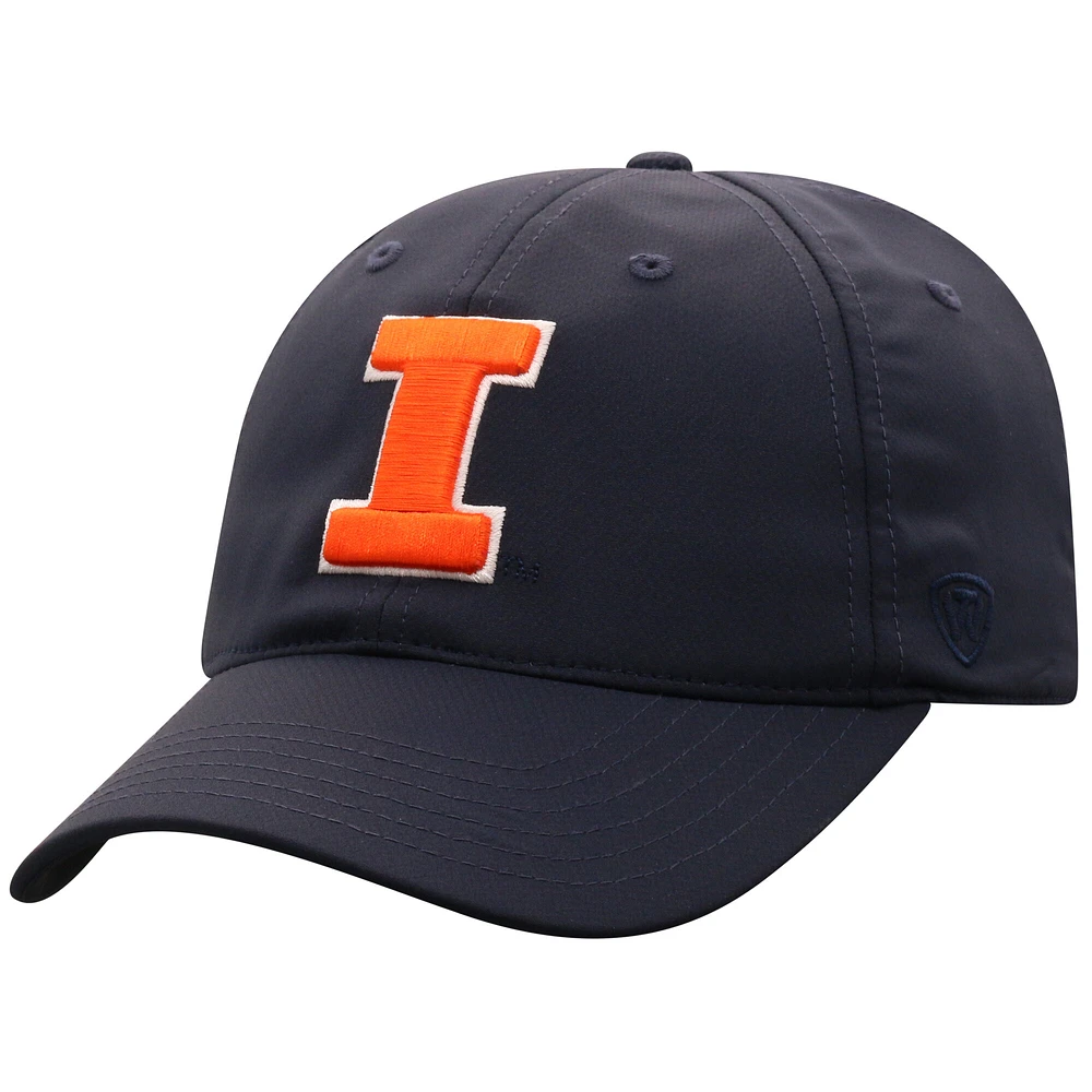Men's Top of the World Navy Illinois Fighting Illini Victory Trainer Adjustable Hat