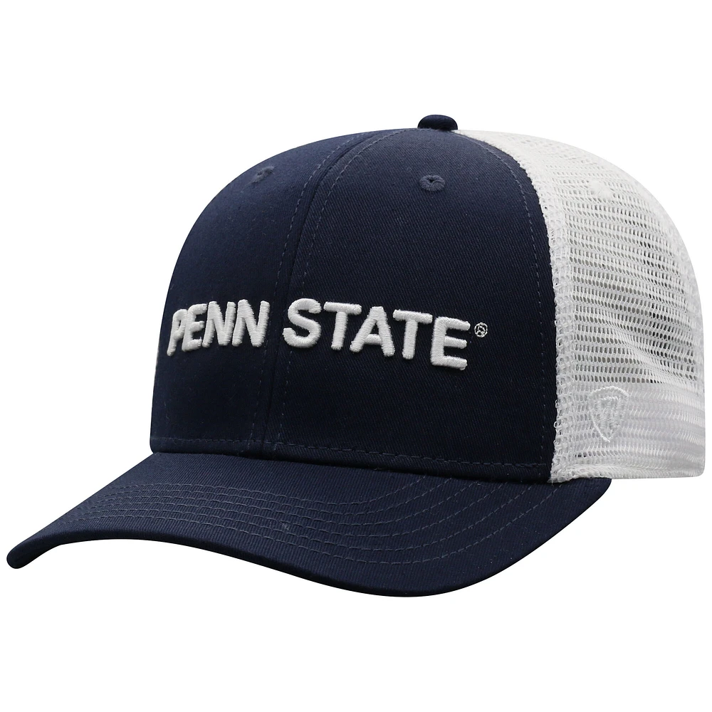 Men's Top of the World True Navy Penn State Nittany Lions Trucker Adjustable Hat