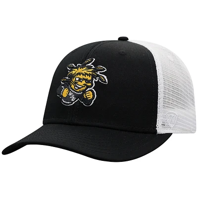 Men's Top of the World Black Wichita State Shockers Victory Baseline Adjustable Trucker Hat