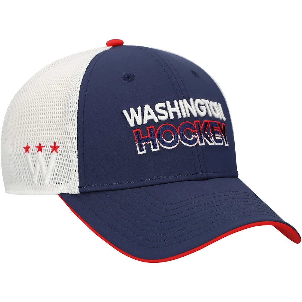 Men's Fanatics Navy Washington Capitals Adjustable Meshback Hat