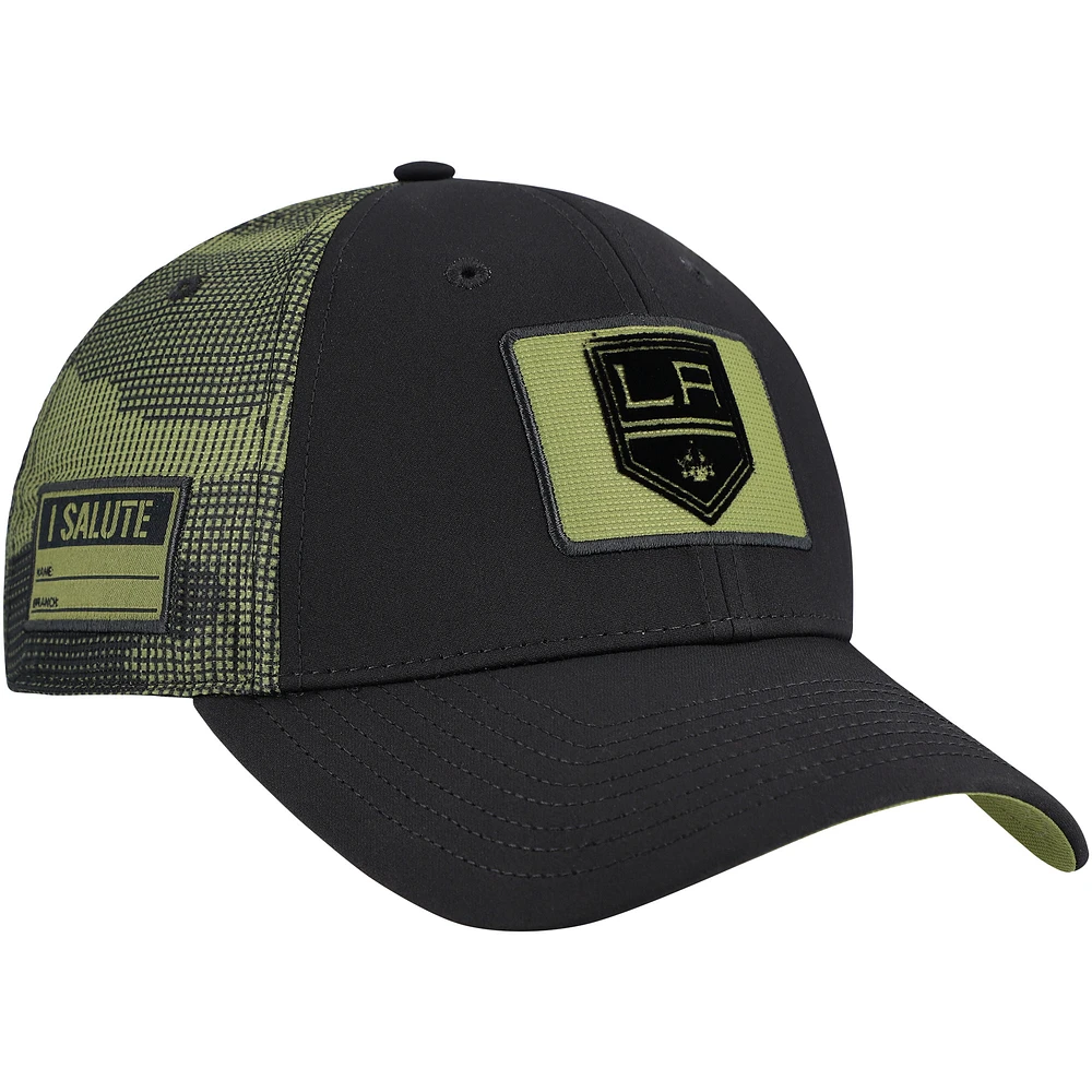 Men's Fanatics Black Los Angeles Kings Authentic Pro Military Appreciation Adjustable Hat