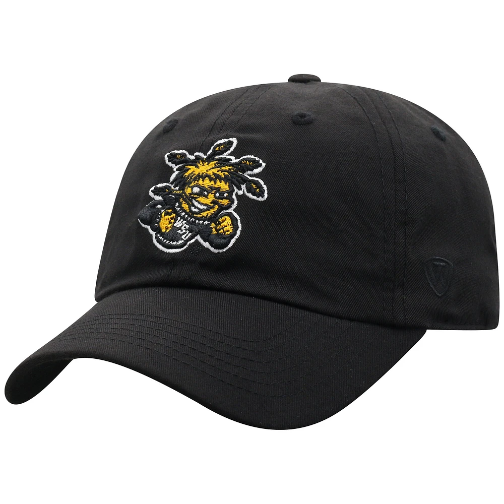 Men's Top of the World Black Wichita State Shockers Staple Adjustable Hat