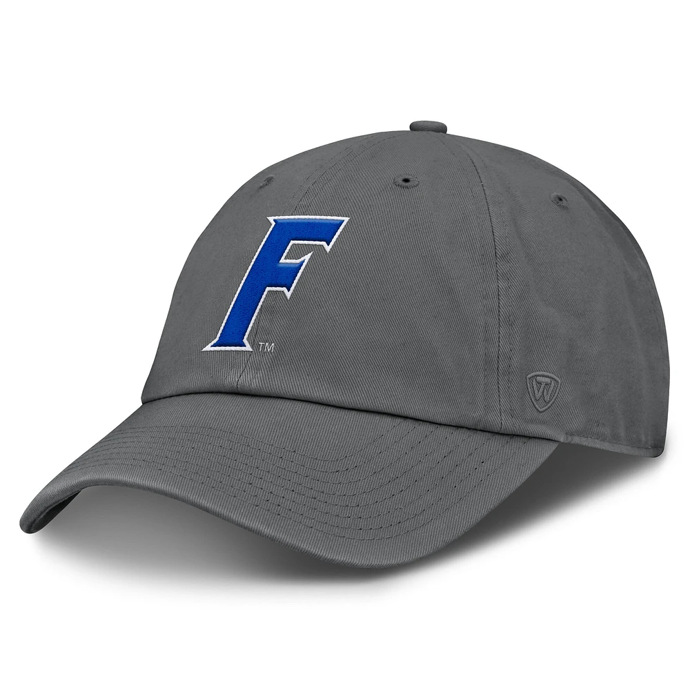 Men's Top of the World Gray Florida Gators Alternate Logo Staple Adjustable Hat