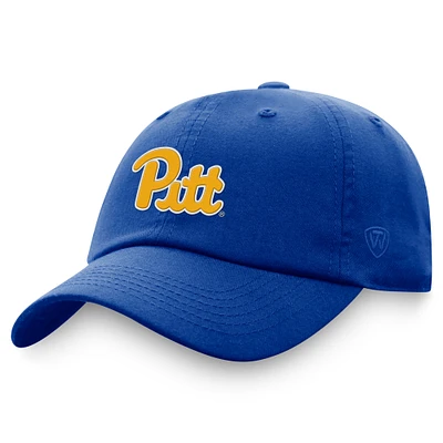 Men's Top of the World Royal Pitt Panthers Staple Adjustable Hat
