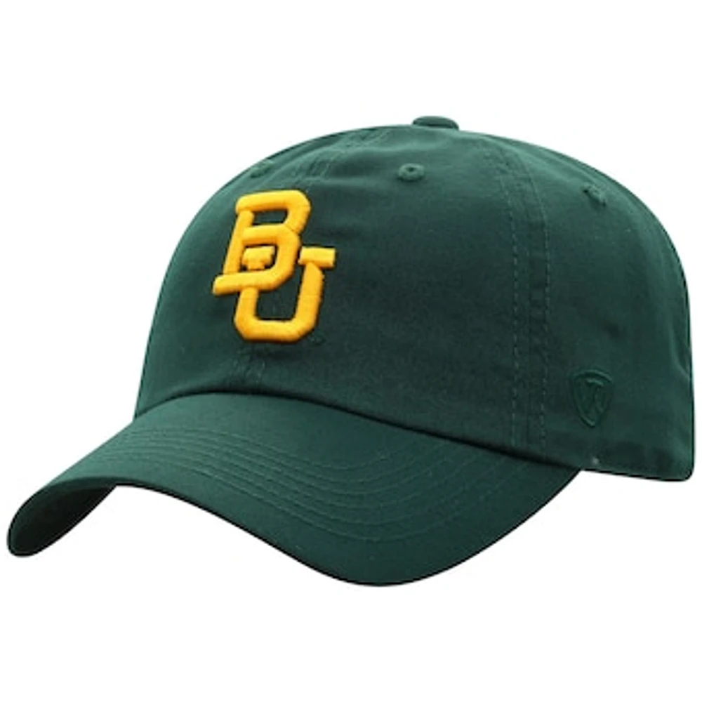Men's Top of the World Green Baylor Bears Staple Adjustable Hat