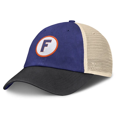 Men's Top of the World Royal/Black Florida Gators Off-Road Trucker Adjustable Hat