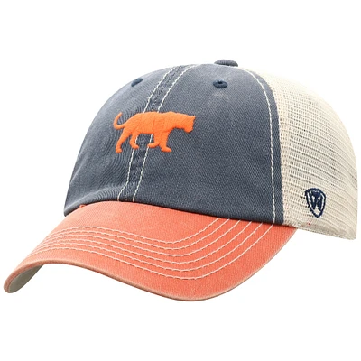 Men's Top of the World Purple Clemson Tigers Off Road Three-Tone Vintage Adjustable Trucker Hat