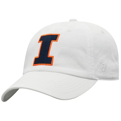 Men's Top of the World White Illinois Fighting Illini Champ Adjustable Hat