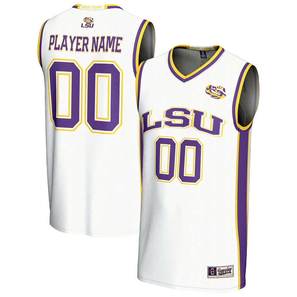 Unisex GameDay Greats LSU Tigers Lightweight Collegiate Men's Basketball NIL Pick-A-Player Fashion Jersey