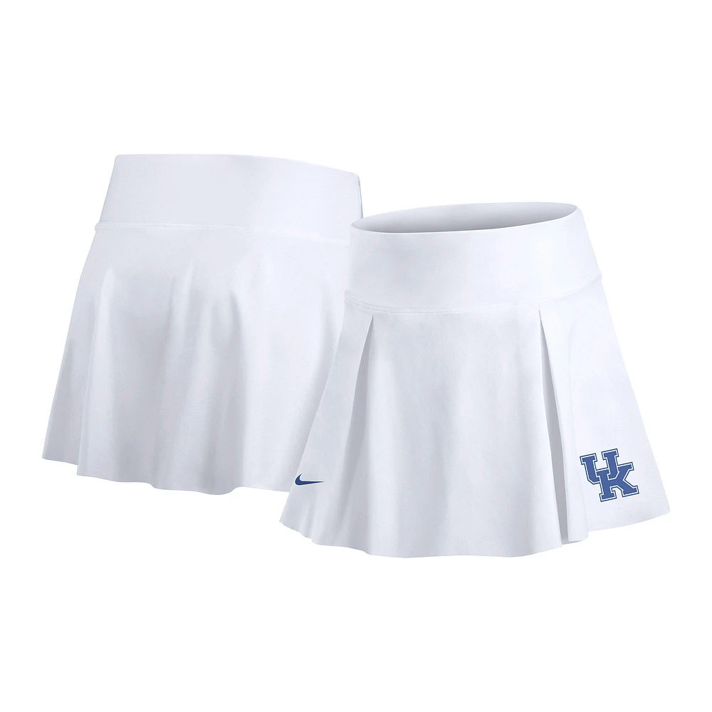 Women's Nike White Kentucky Wildcats Club Performance Tennis Skirt with Shorts