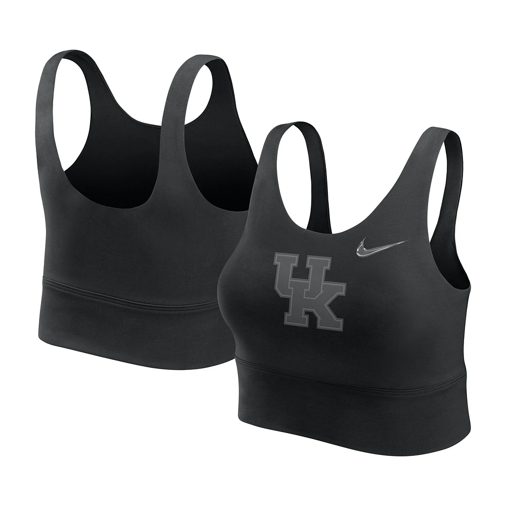 Women's Nike Black Kentucky Wildcats Performance Longline Sports Bra