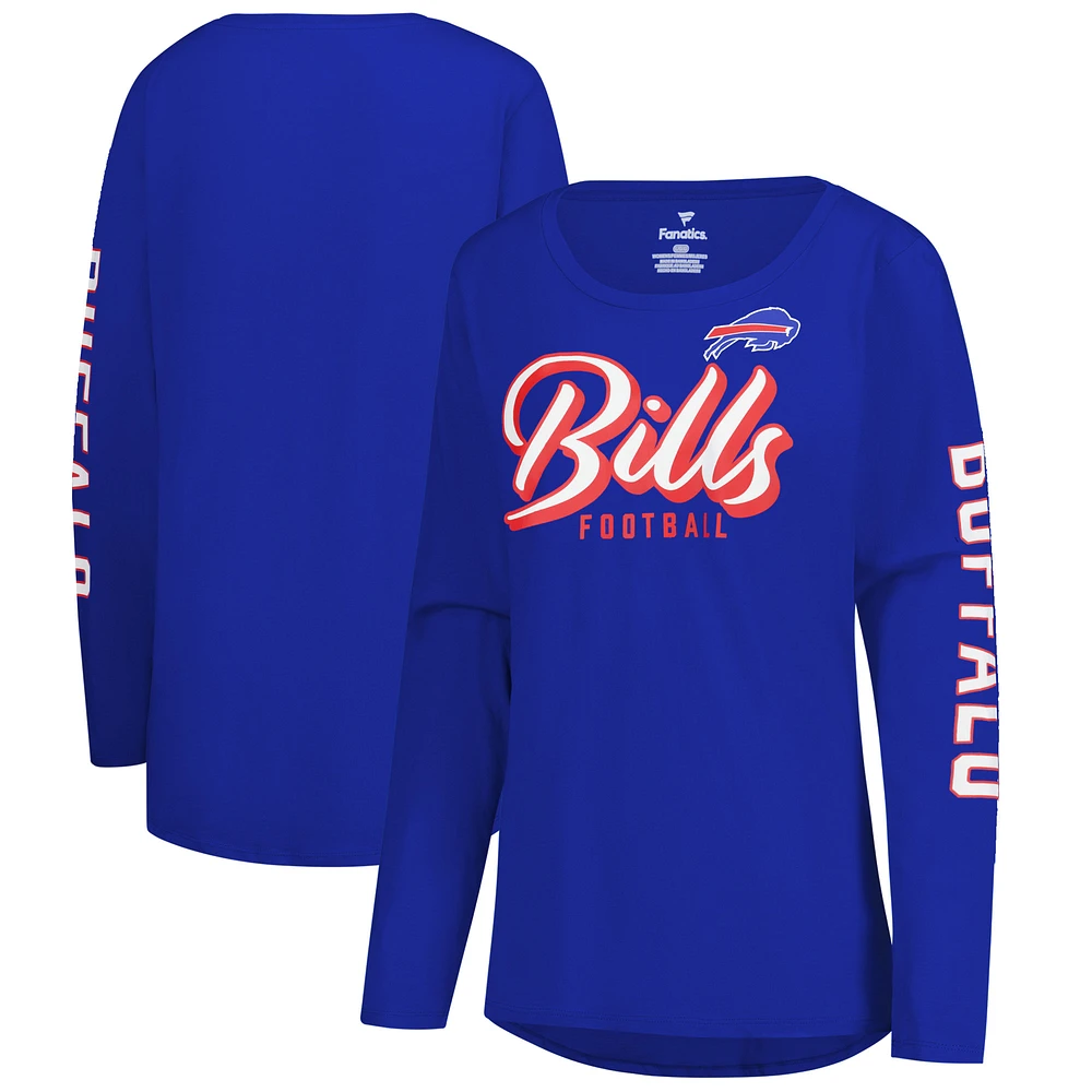 Women's Fanatics Royal Buffalo Bills Cheerleader Long Sleeve T-Shirt