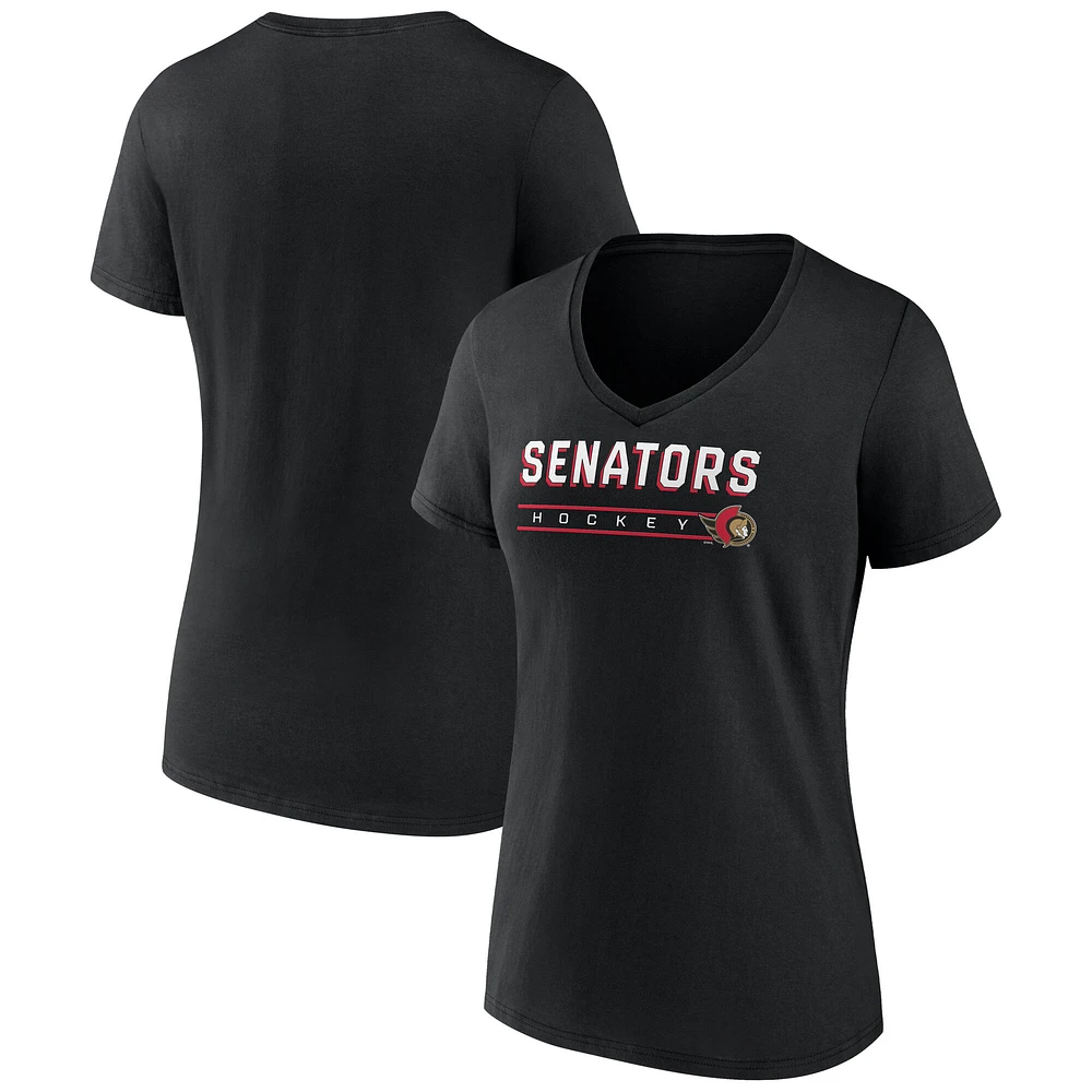 Women's Fanatics Ottawa Senators V-Neck T-Shirt