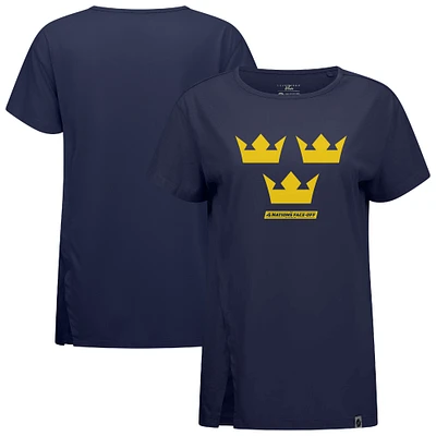 Women's Levelwear Navy Sweden 2025 4 Nations Face-Off Influx T-Shirt