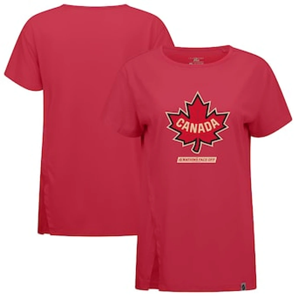 Women's Levelwear Red Canada 2025 4 Nations Face-Off Influx T-Shirt