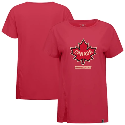 Women's Levelwear Red Canada 2025 4 Nations Face-Off Influx T-Shirt