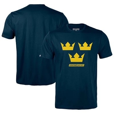 Men's Levelwear Navy Sweden 2025 4 Nations Face-Off Richmond T-Shirt