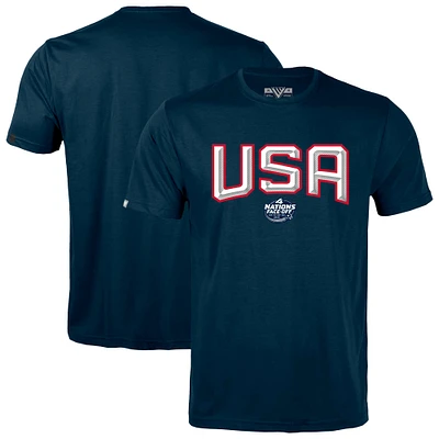 Men's Levelwear Navy USA 2025 4 Nations Face-Off Richmond T-Shirt