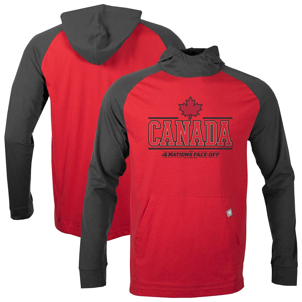Men's Levelwear Red Canada 2025 4 Nations Face-Off Uproar Pullover Hoodie